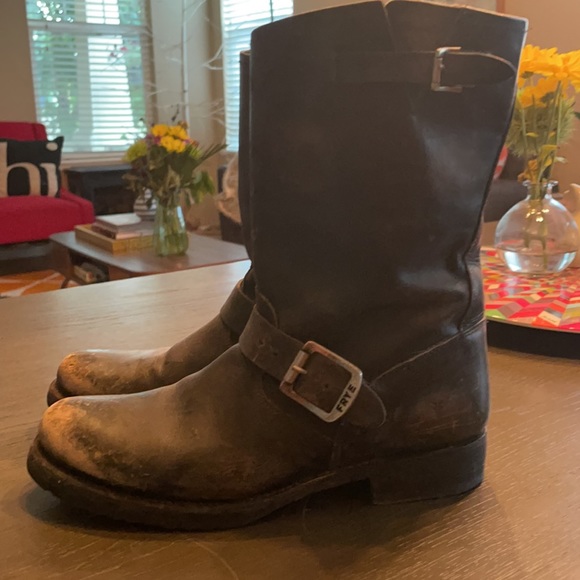 Distressed (by design) Frye Boots - Picture 2 of 4